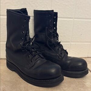 Black Leather Women's Boots